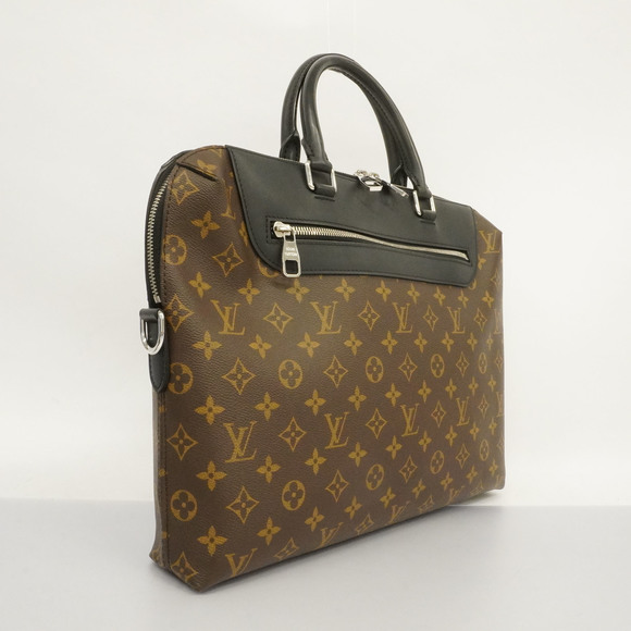 LOUIS VUITTONAuth  Monogram Macassar Porte De Cumanjour NM M54019 Briefcase - Picture 2 of 10